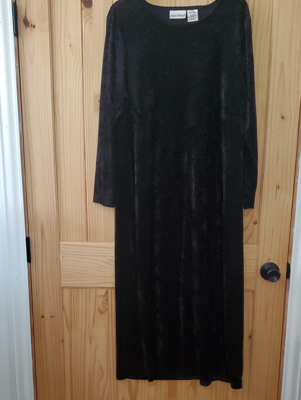 Vintage Black Velvet Dress